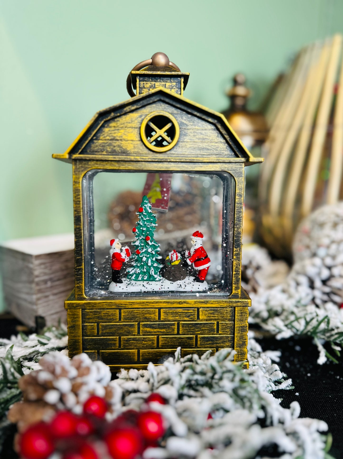 Boule d’eau lanterne antique