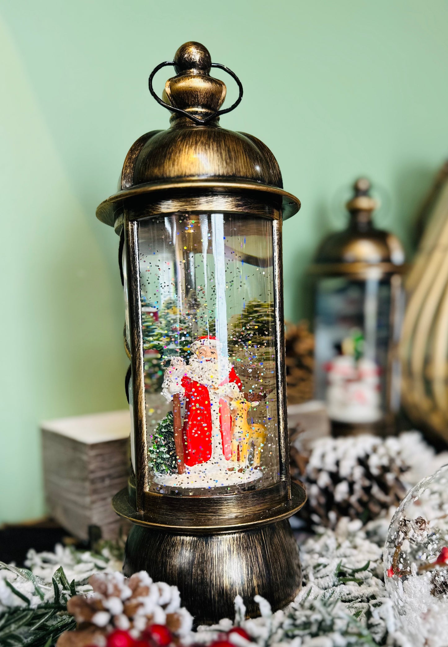 Boule d’eau père noël