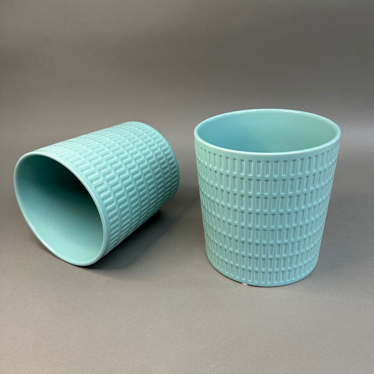 Pot céramique turquoise