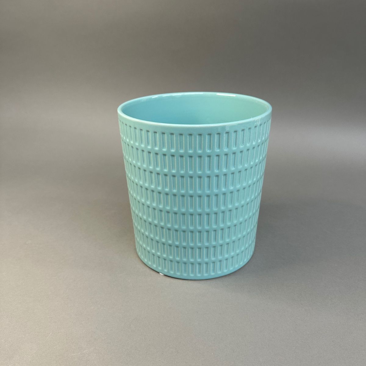 Pot céramique turquoise