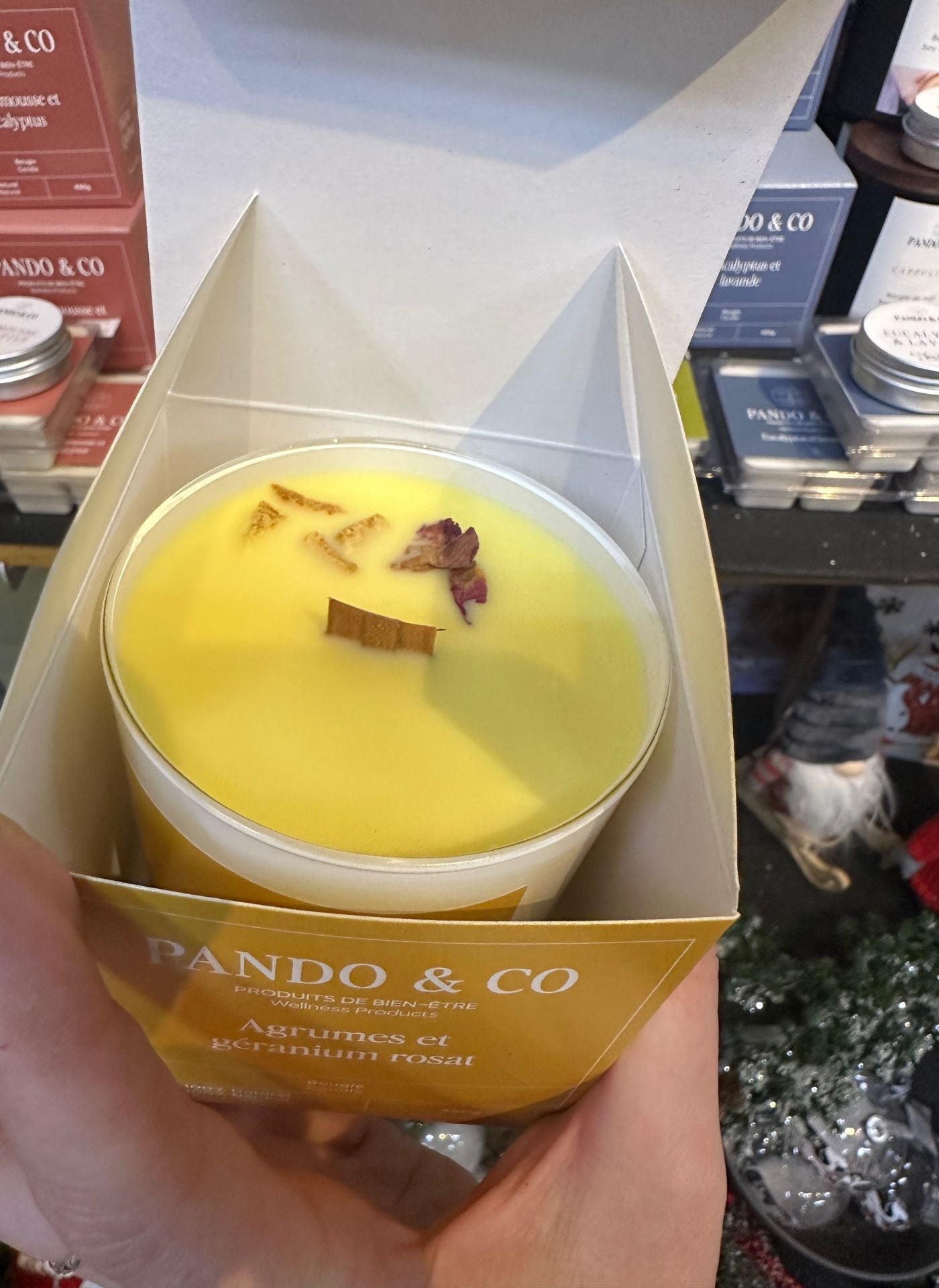 Chandelle Agrumes et Géranium Rosat