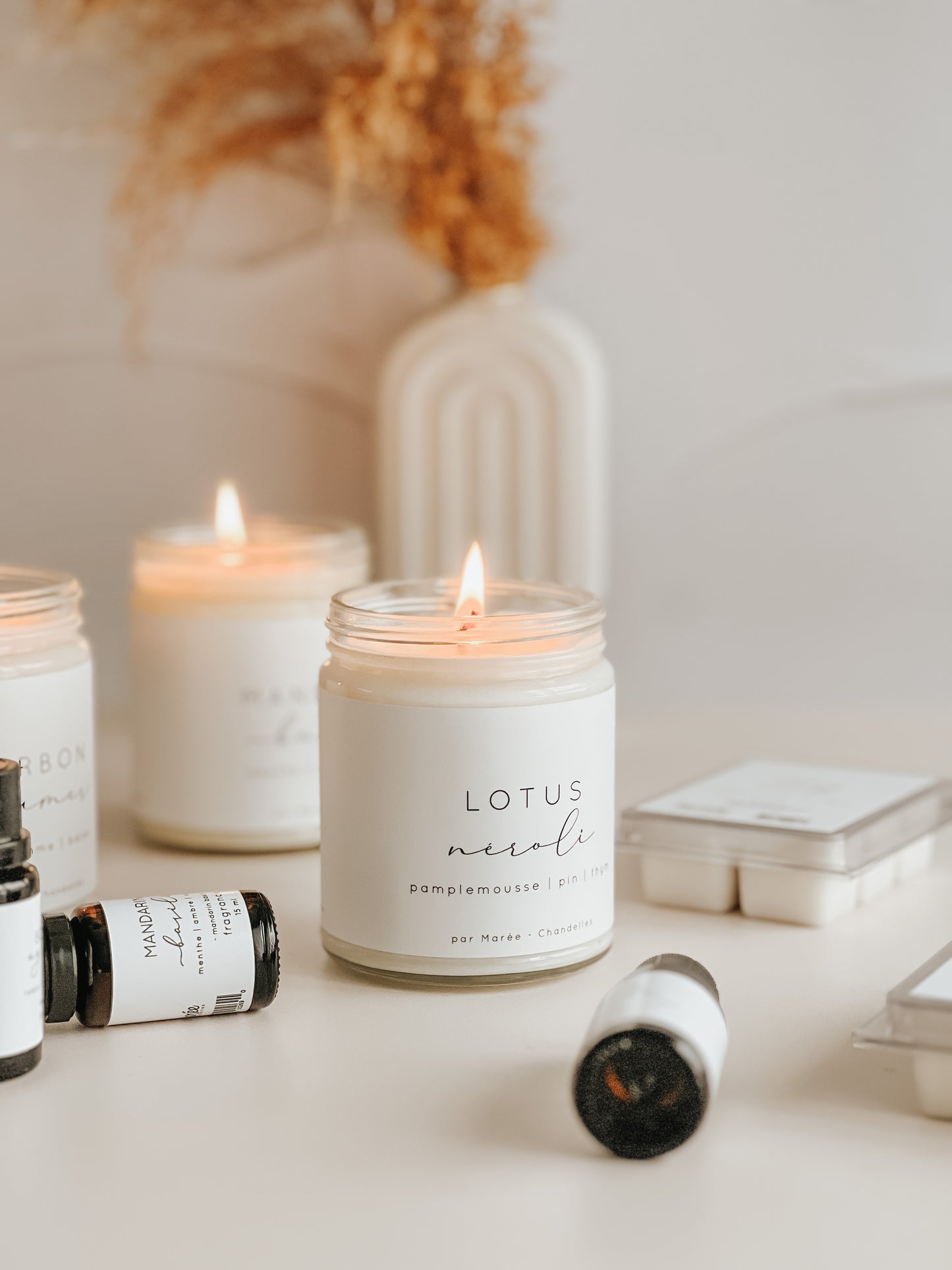 Chandelle lotus néroli