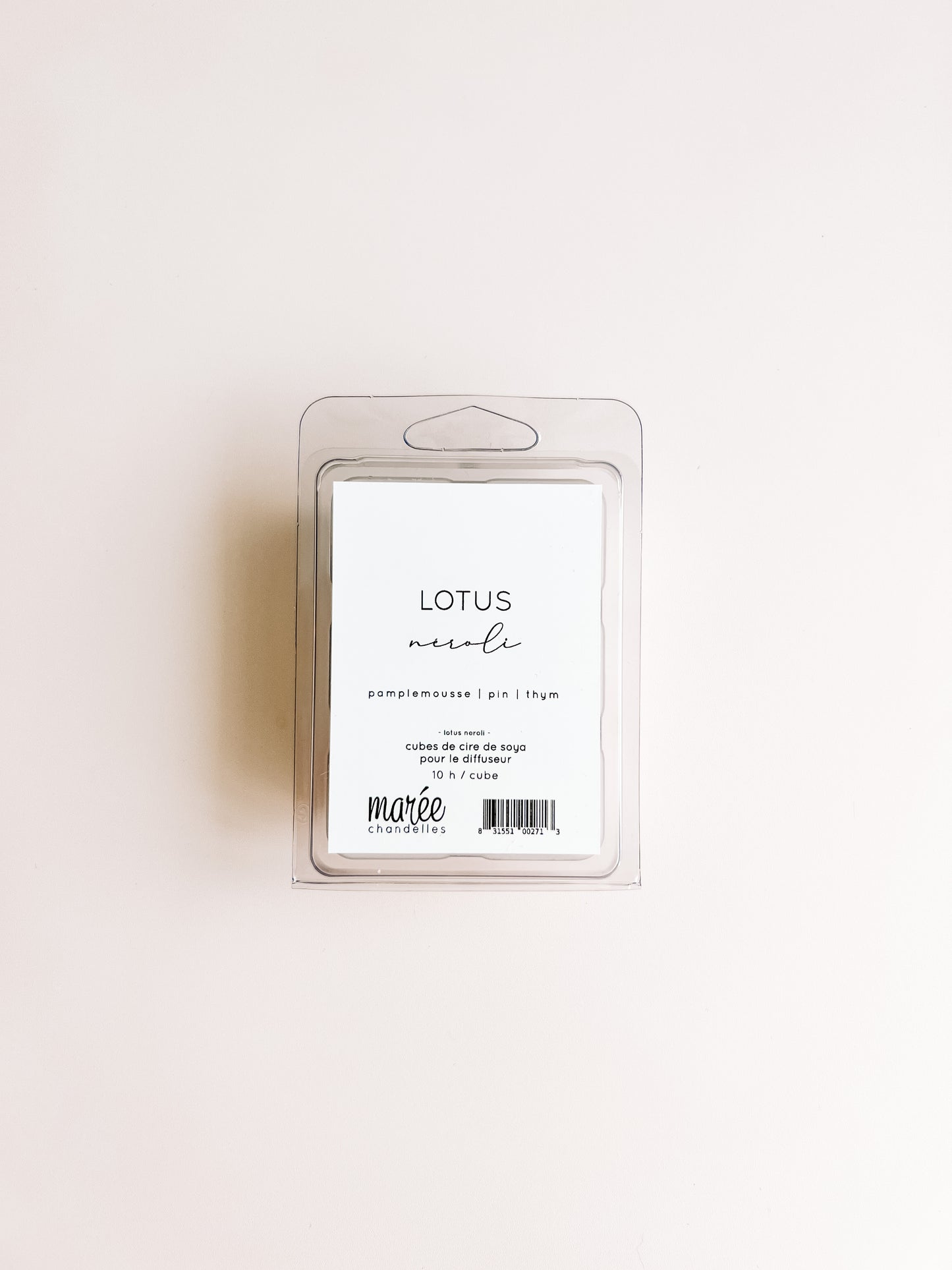 Cube de cire Lotus néroli