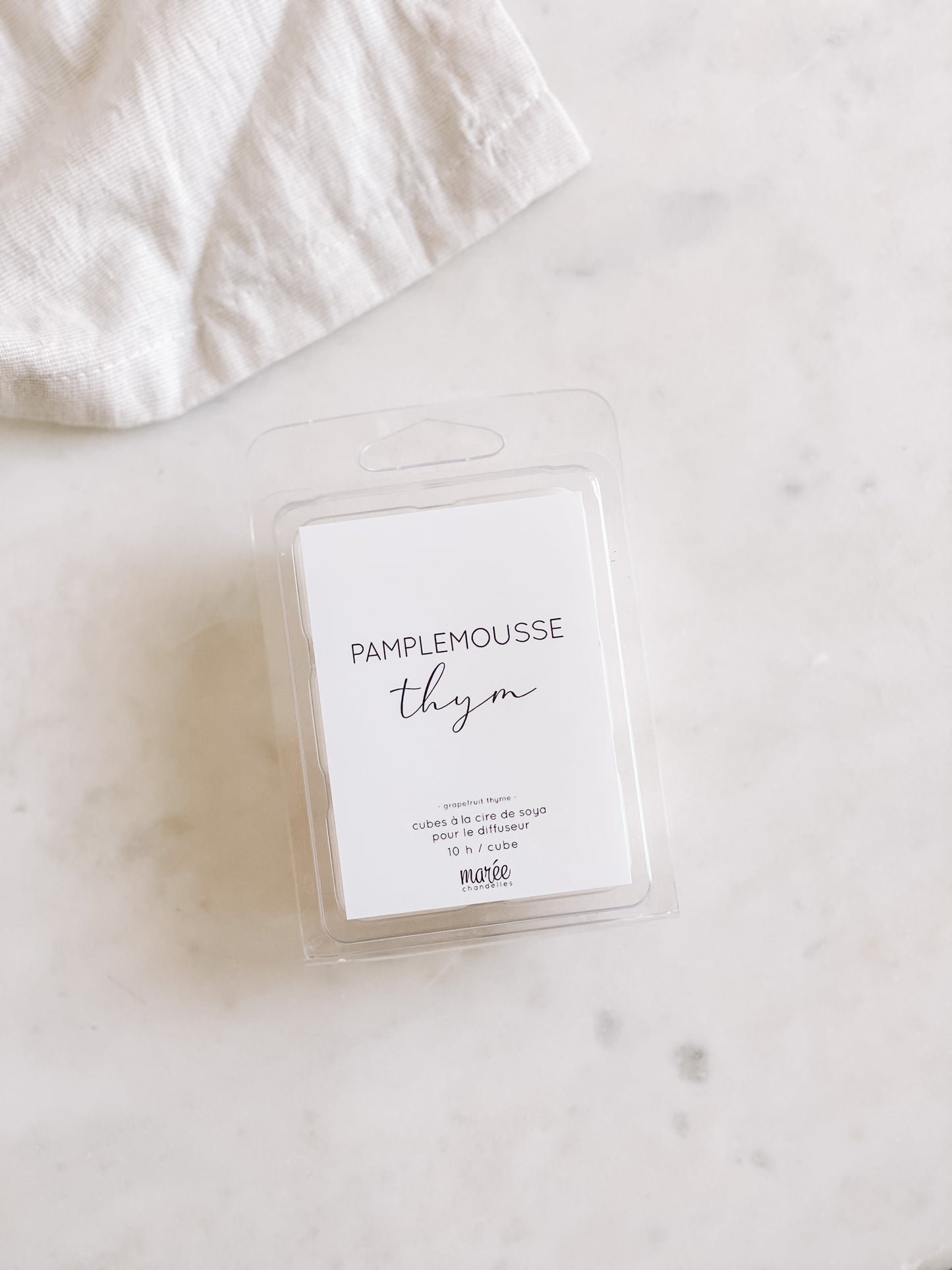 Cube de cire Pamplemousse thym