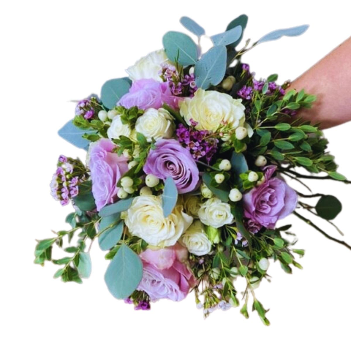 Bouquet de mariée - Roses lavande | M0002
