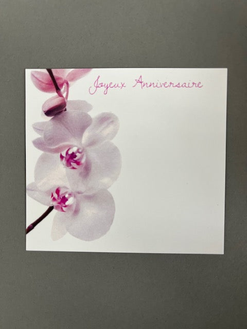 Petite carte de voeux incluse