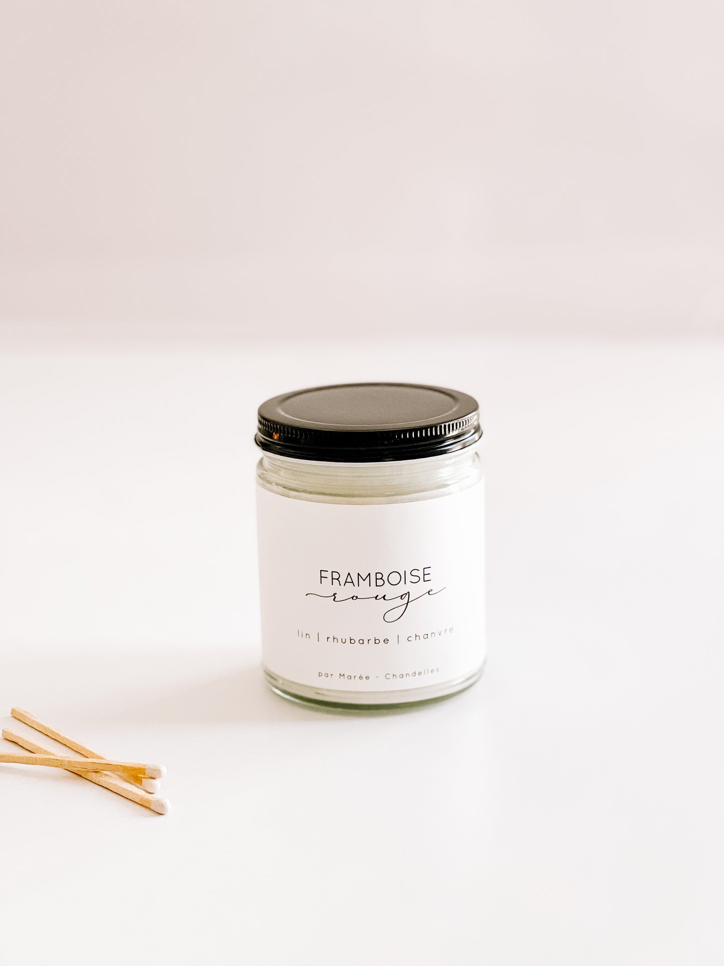 Chandelle framboise rouge