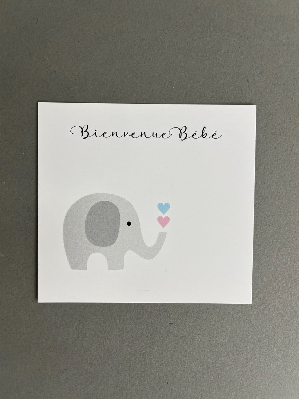 Petite carte de voeux incluse
